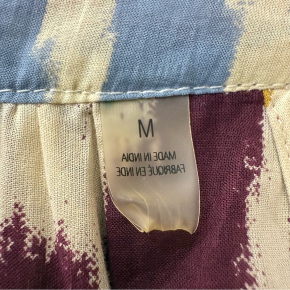 T Tahari Tiered Sleeveless Multicolor Print Maxi Dress Size Medium Pockets - Picture 7 of 10